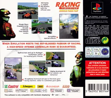 Monaco Grand Prix Racing Simulation 2 (JP) box cover back